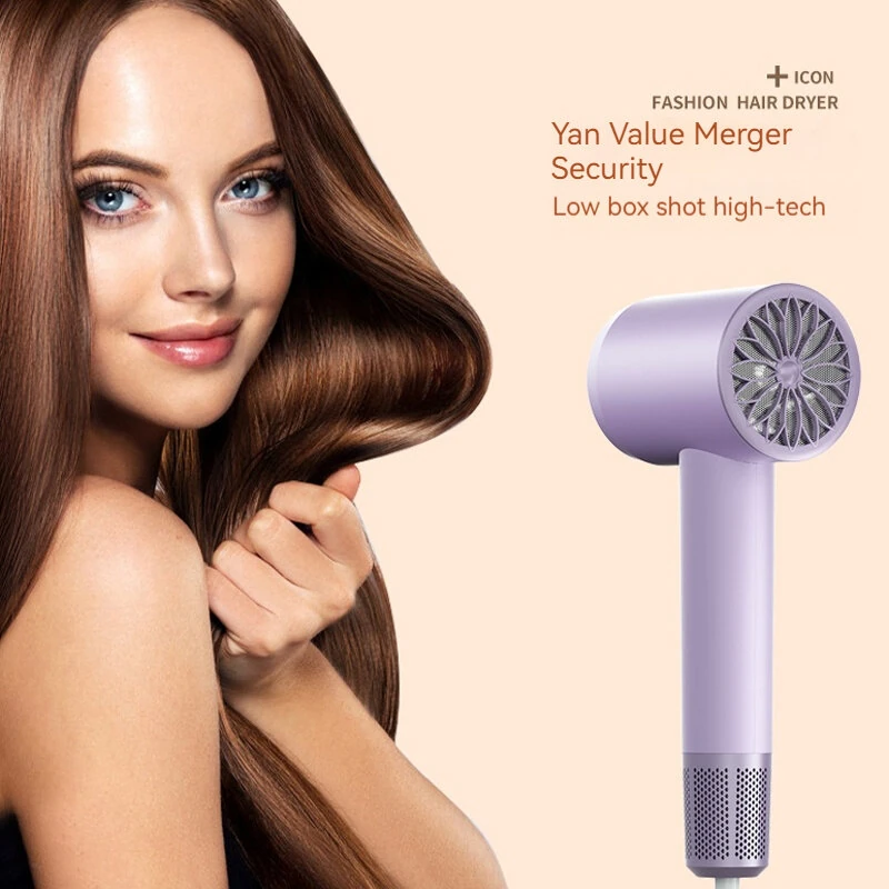 (image for) 2000W Powerful Hair Dryer 5-Level Temperature Adjustment Dual Switches with Rotating Nozzle 220~240V Salon Hair Dryer for Home